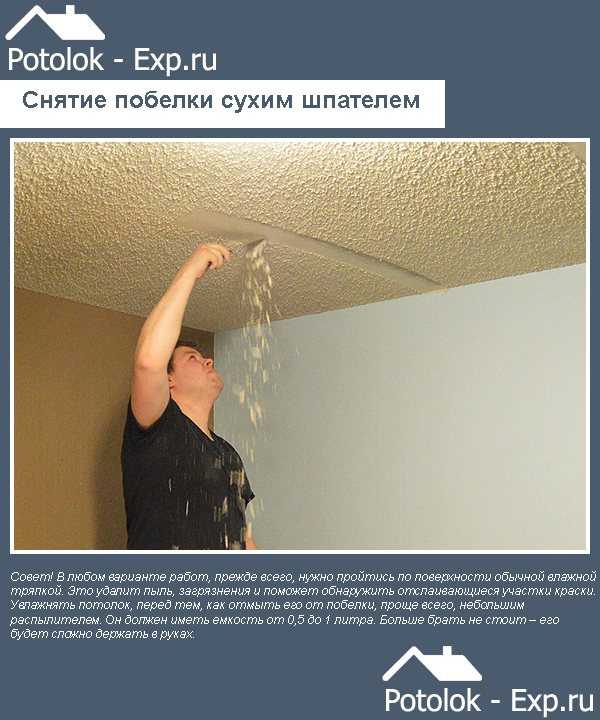 Как снять старую краску с потолка: масляную, акриловую, латексную