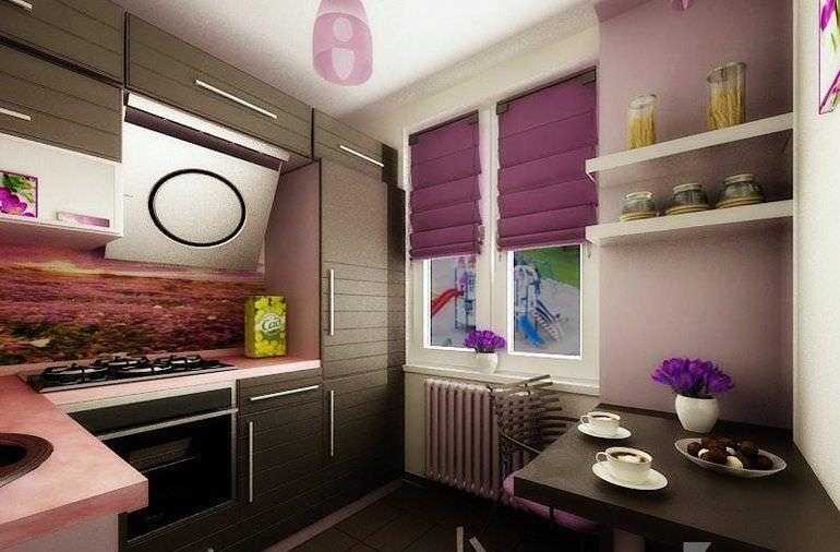 Дизайн кухни в хрущевке 6 кв. м: 60+ красивых фото и идей