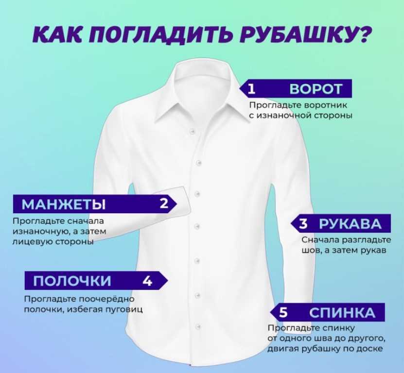 Как правильно гладить рубашки с длинным и коротким рукавом: пошагово с фото
