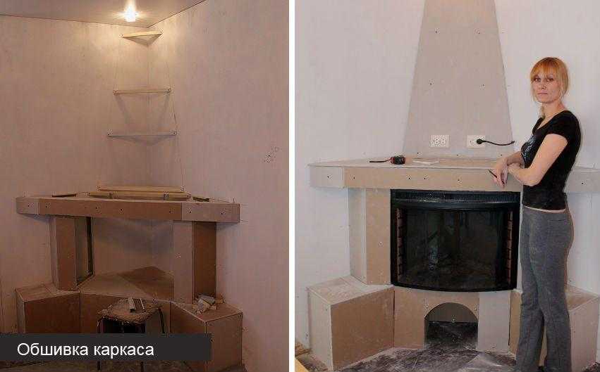 Как сделать камин своими руками из кирпича или гипсокартона?