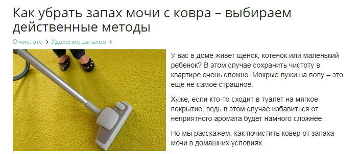 Как вывести запах мочи с дивана