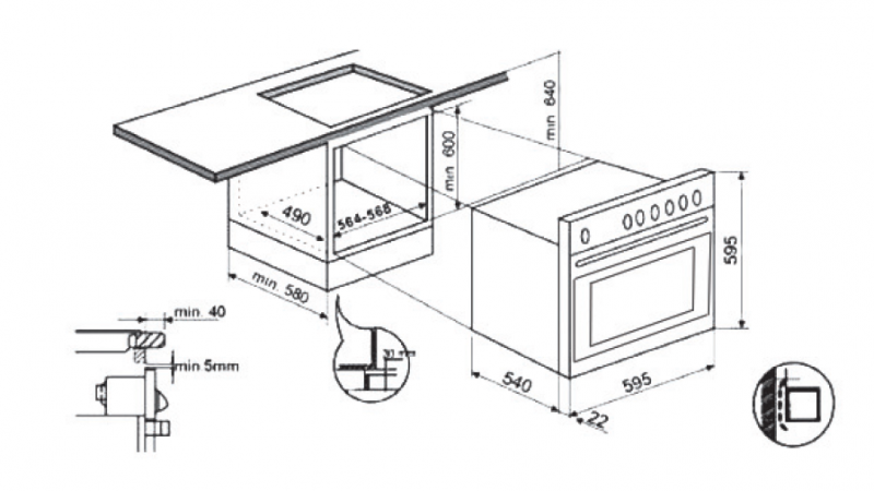 Расчет короба под духовой шкаф и варочную поверхность – сделаем мебель сами